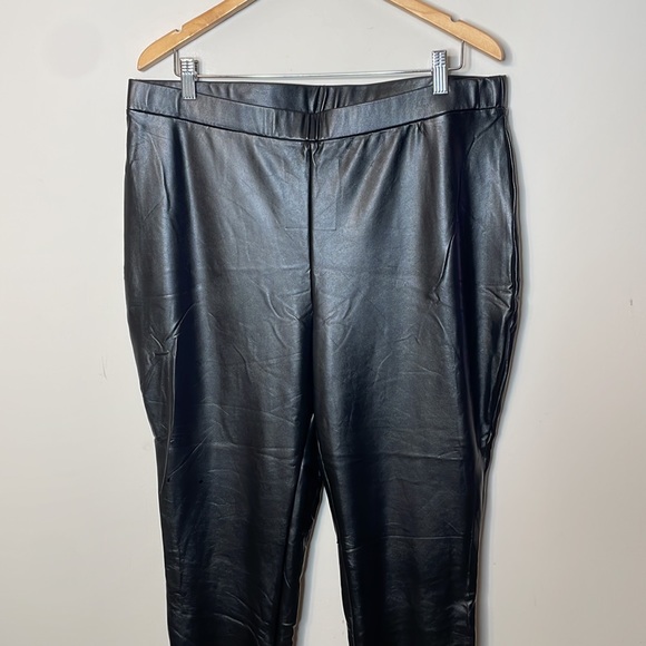 NWT Eloquii Faux Leather Leggings Size 18 - Picture 3 of 7